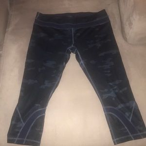lululemon Blue Camouflage Print Pants